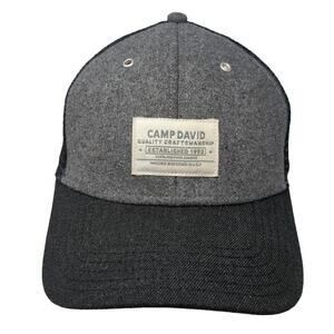 Camp David Snapback Mesh Back Trucker Hat Black One Size Colorblock